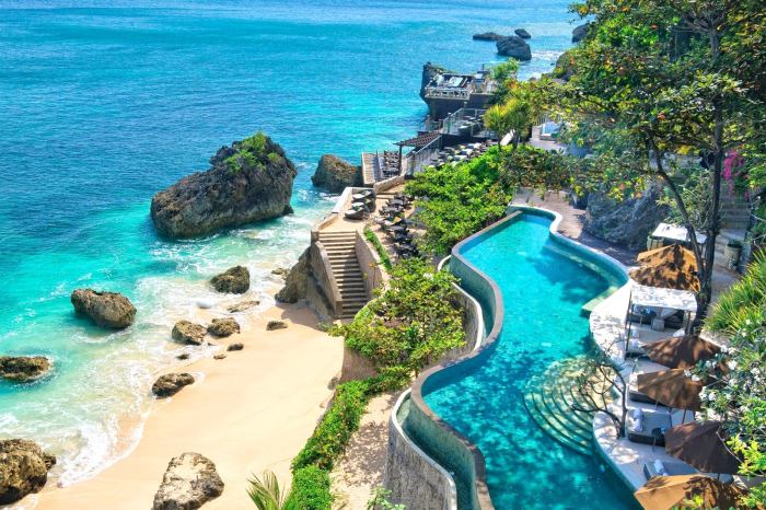 Bar rock bali ayana cliff resort spa bars indonesia face asia terraces levels several across each features own series into